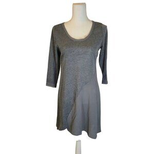Mono Reno NWT Mini Dress Size Medium Blue Heathered Semi Sheer Casual Preppy